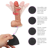 Vibrador Realistico Con control remoto recargable